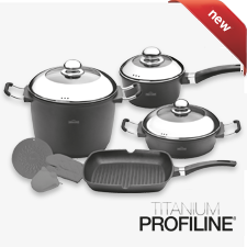 10 piece cookware set Titanium Profiline A-2004